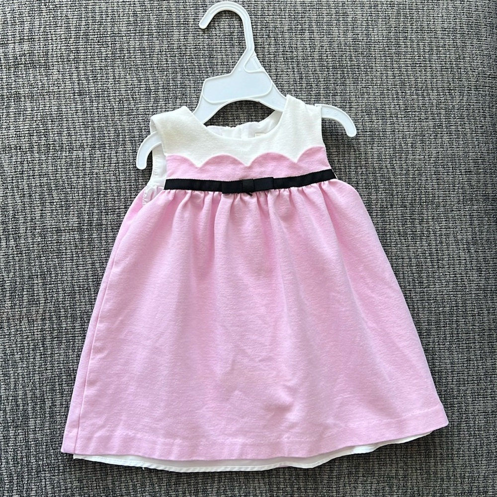 Kate Spade New York Baby/Toddler Scalloped Dress, Cherry Blossom Sz 18M